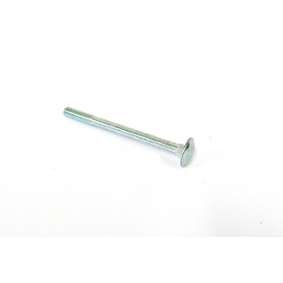 12 x Bullone Testa Tonda M8x100mm Zincato - Gambo Parzialmente Filittato