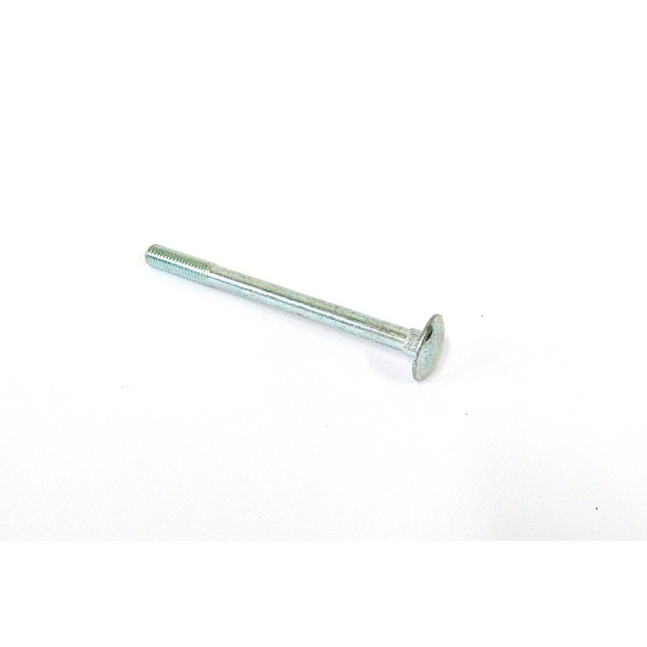 12 x Bullone Testa Tonda M8x100mm Zincato - Gambo Parzialmente Filittato