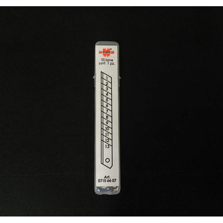 Wurth 07156607 - 10 x Lame di Ricambio per Cutter 85mm