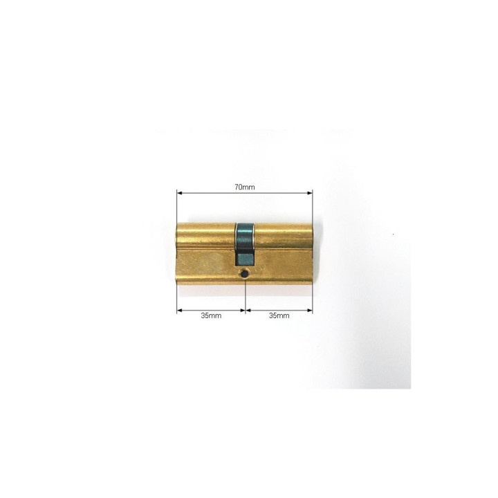 Yale 2100071 - Serratura a Cilindro con Chiavi - Ottone