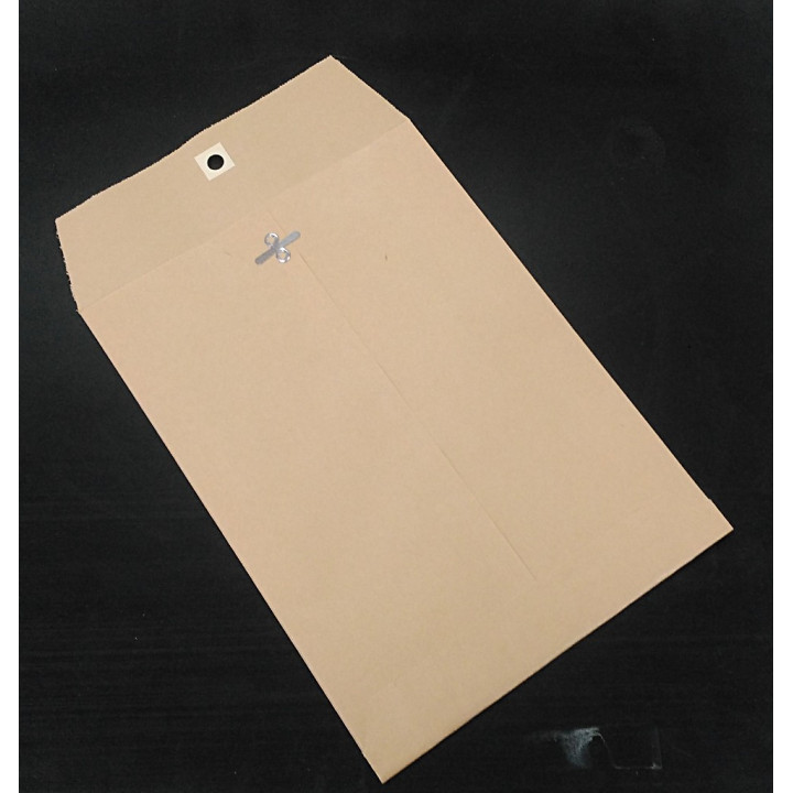 Blasetti 80.10.110.475/K - Busta a Sacco con Soffietto Kraft Avana Monolucido con Gancio 19x26mm