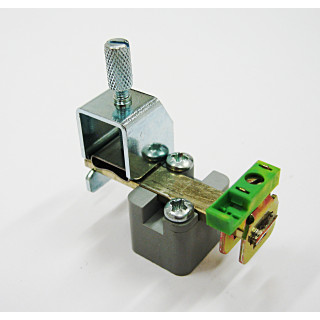 Kit Morsetto a Terra Promiscuo per Cavi Schermati completo di Supporto in ABS