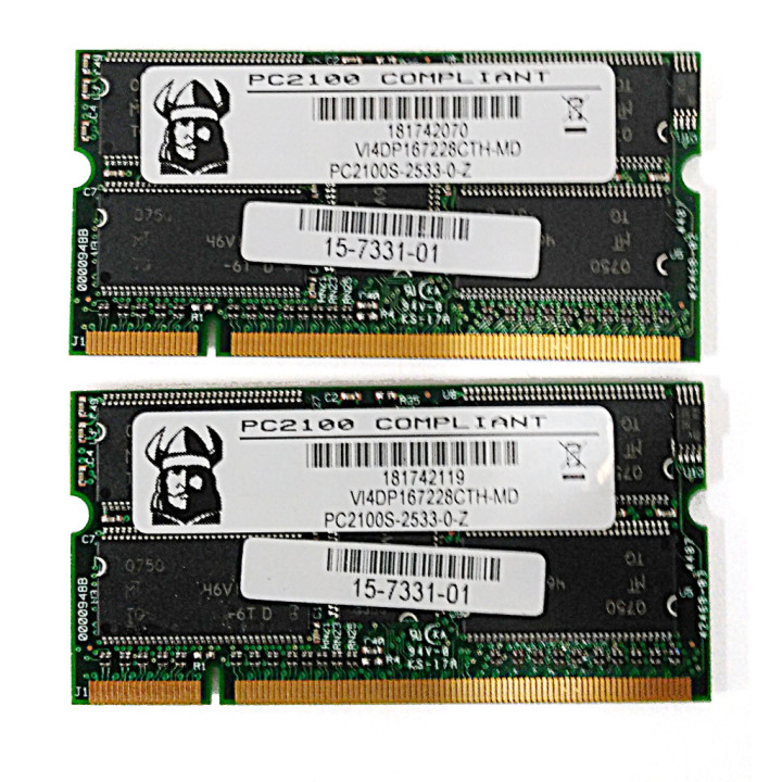 Ram SO-DIMM PC2100 256Mb (2x128) Memory Kit