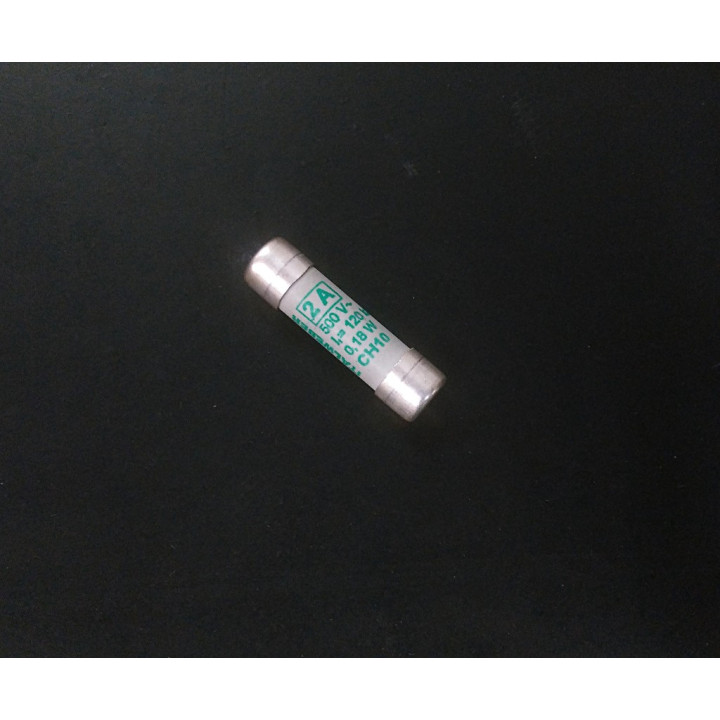 ITALWEBER IW1422002 - 10 x Fusibile Cilindrico 10.3x38 CH10 2A 500V