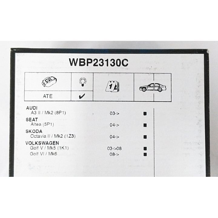 WAGNER WBP23130C - 4 x WGF100 Pastiglie Freno per Autoveicoli Fino a 3.5 Tonnellate