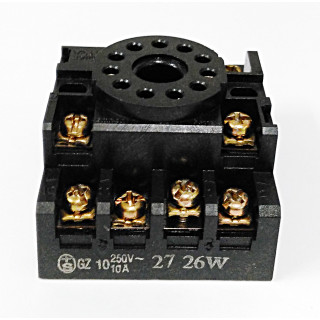 Relay Track Mounted Socket 3PDT