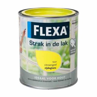 FLEXA Strak in de lak CITROENGEEL zijdeglans L.t 0.75