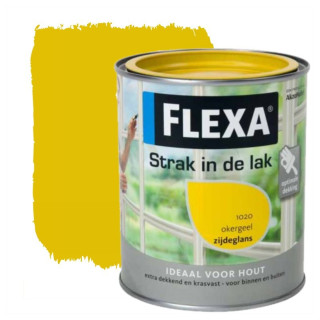 FLEXA Strak in de lak OKERGEEL hoogglans lt 0.75