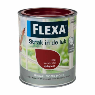 FLEXA Strak in de lak ROSSO Antico (Antiekrood) 1030 Vernice all'Acqua 750ml