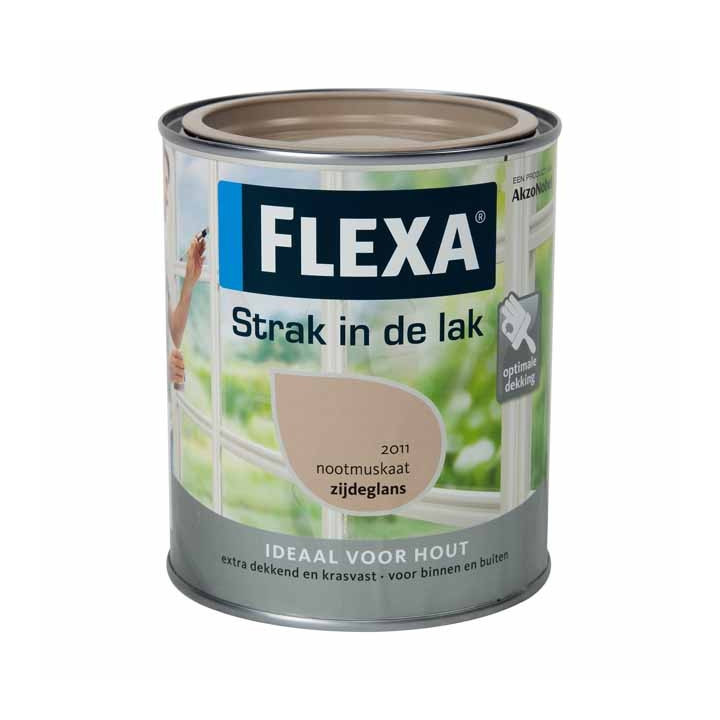 FLEXA Strak in de lak NOOTMUSKAAAT zijdeglans LT 0.75