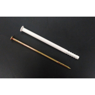 STARX 47.111.80 - 25 x Chiodo a Punta Parzialmente Filettato con Tassello