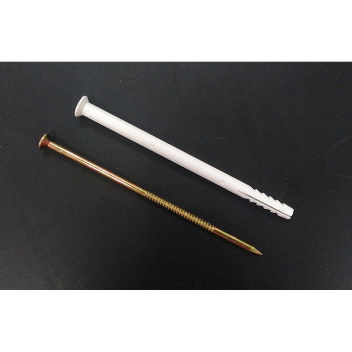 STARX 47.111.80 - 25 x Chiodo a Punta Parzialmente Filettato con Tassello