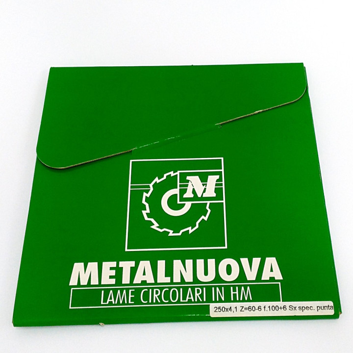 Metalnuova - Lama Circolare in HM 250x4.1mm Z60-6 Sx Spec. Punta