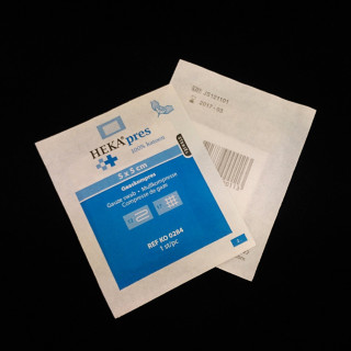 HEKApres KO-0284 - 5 x Garza Monouso 100% Cotone 5x5cm