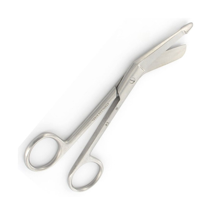 Forbici Tagliabendaggi Inox Opaco Punta Curva L.14cm