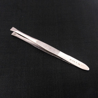 Pinza Anatomica in acciaio con punte Piatte L.9.5cm