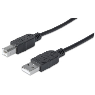 MANHATTAN ICOC-U-AB-20-U2 - Cavo USB M/M A/B 1.8Mt NERO