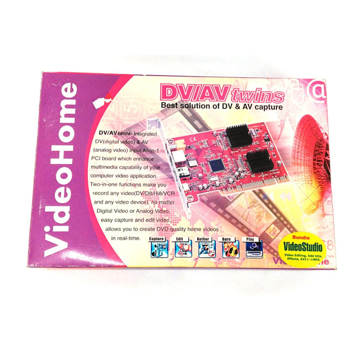 VideoHome DV/AV-twins - Digital Firewire and Analog Video Capture , DV & AV Capture PCI card for Windows