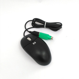 HP 302697-003 - Optical Mouse a 2 Pulsanti + Rotellina di Scorrimento - Cavo USB-PS/2 - Nero