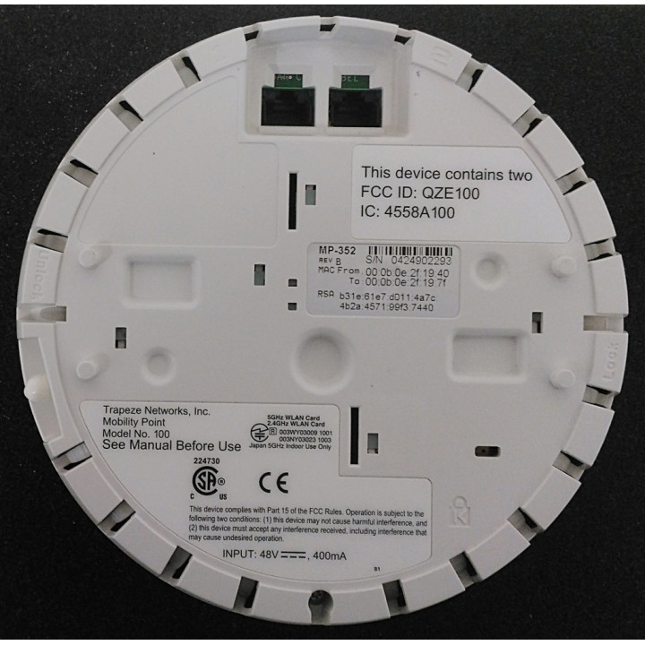 Wireless LAN Managed Access Point 3CRWX375075A