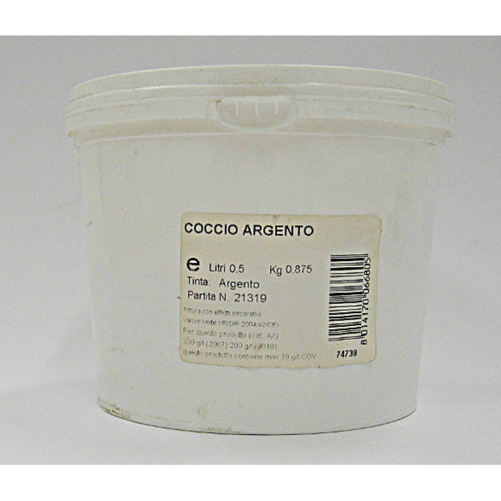 PITTURA con Effetti Decorativi COCCIO ARGENTO 0.5L