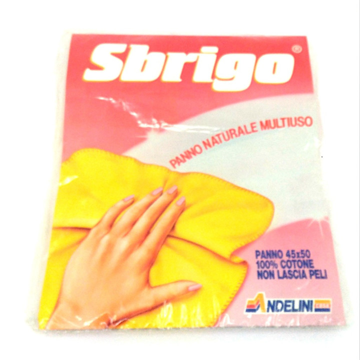 ANDELINI - Panno Naturale Multiuso SBRIGO Misure 45x50 100% Cotone