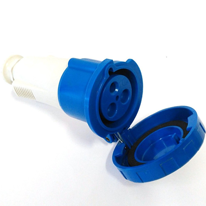 Gewiss GW62037 - Spina Mobile Industriale 32A-6H - 2P+T - 220-250V - IP67