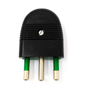 VIMAR - Spina di Corrente Standard 16A 250V - Nero
