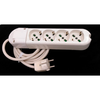 FME 41080 - Ciabatta Multipresa 4x2PT 16A 250V - Bianca