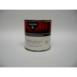HOOGGLANSLAK Extra Dekkend CREMEWIT Ral 9001 DL03 - 0.25L - 250ml