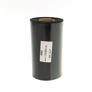 Ribbon TTR CERA RESINA WAX Alta Resistenza Nero - 110mmx300Mt