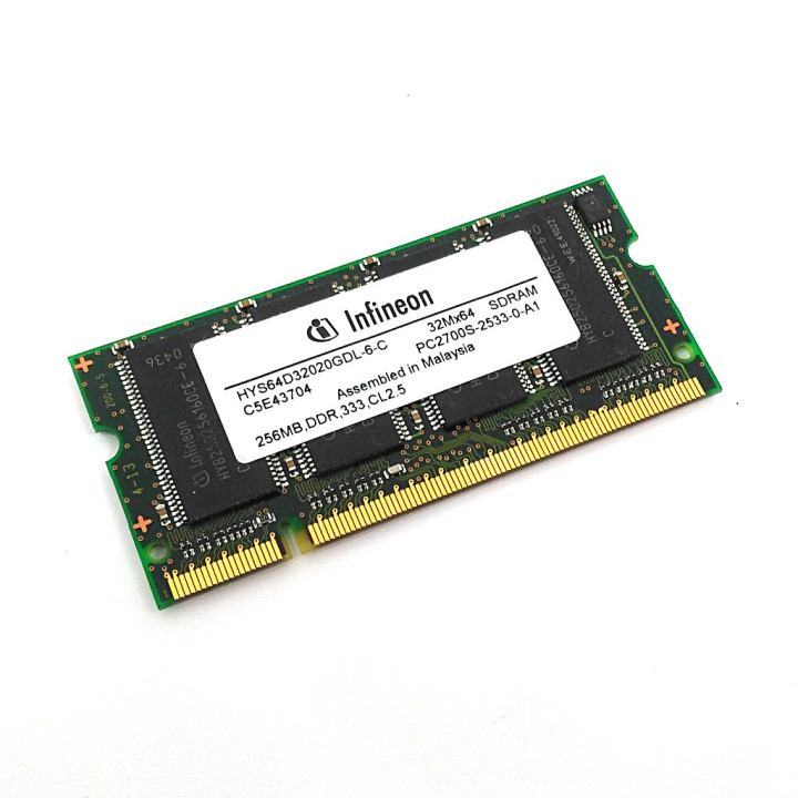 Infineon HYS64D32020GDL-6-C - Memoria Ram DDR 256Mb 36Mx64 PC2700S