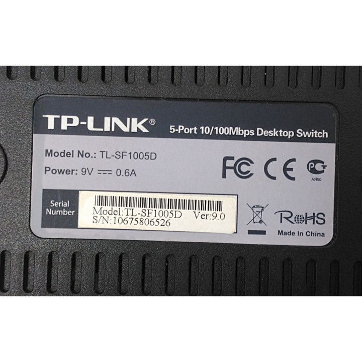 TP-Link TL-SF1005D - 5-Port 10/100Mbps Ethernet Desktop Switch
