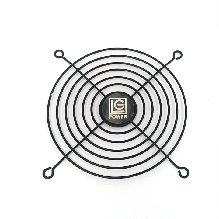 Griglia di Protezione per Ventola 115x115mm in Metallo -Nero