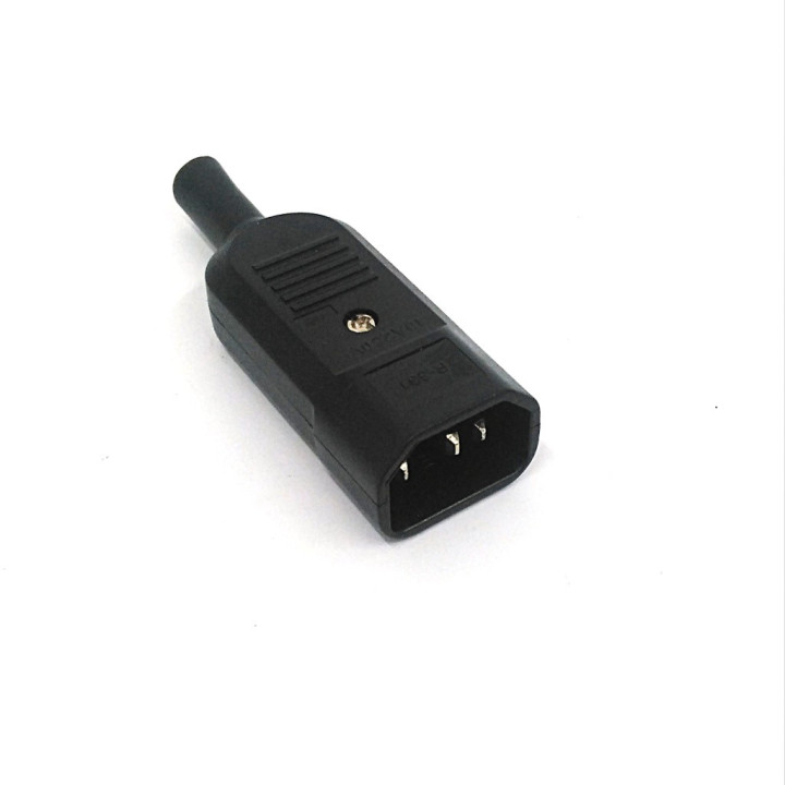 Spina di Corrente Connettore R-331 10A 250V - Nero