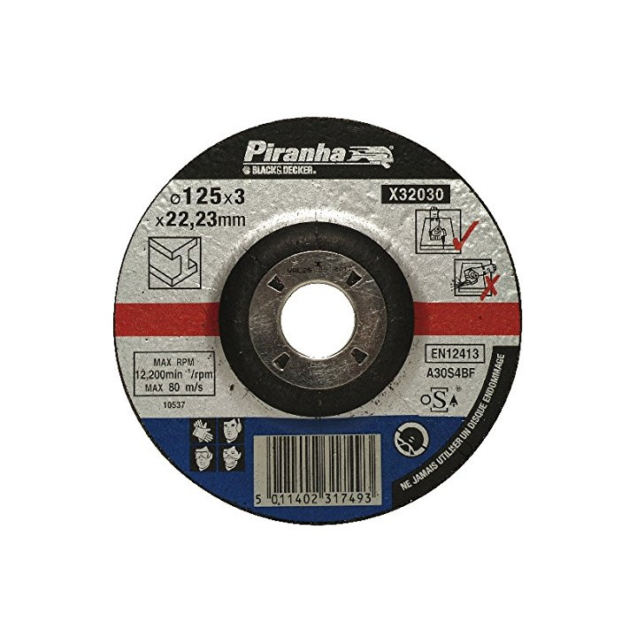 Piranha X32030 Disco Smerigliatrice per Taglio Metalli 125x3x22,23mm
