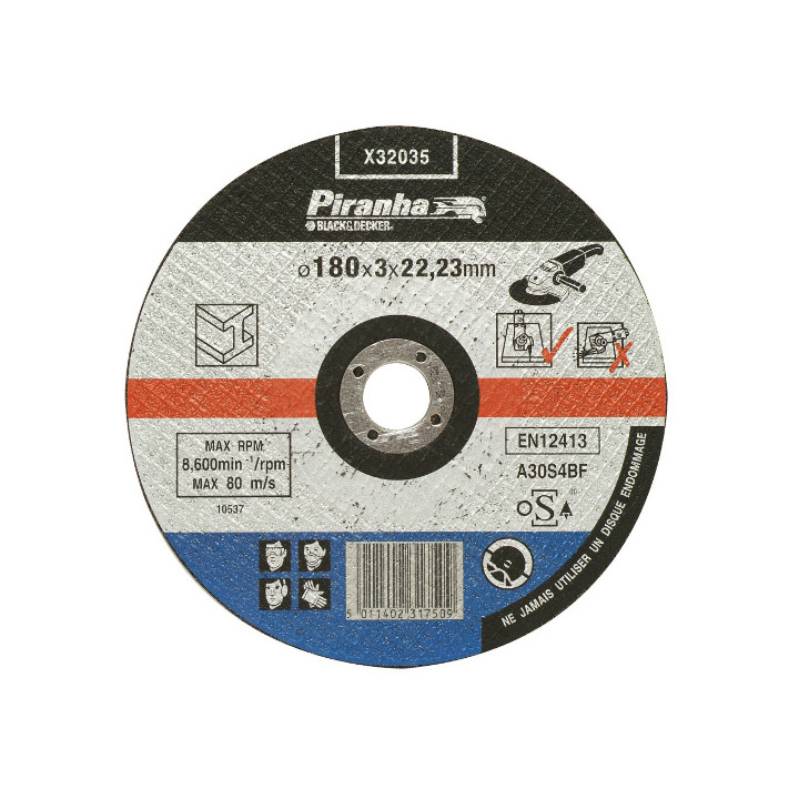  Disc Grinder for Metals 180x3x22,23mm