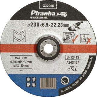 Piranha X32065 Disco Smerigliatrice per Sbavatura Metalli 230x6,5x22,23mm