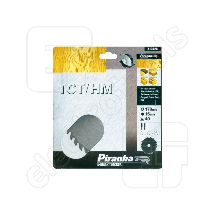 Circular Saw Blade for Wood 170x16mm x 40 Teeth