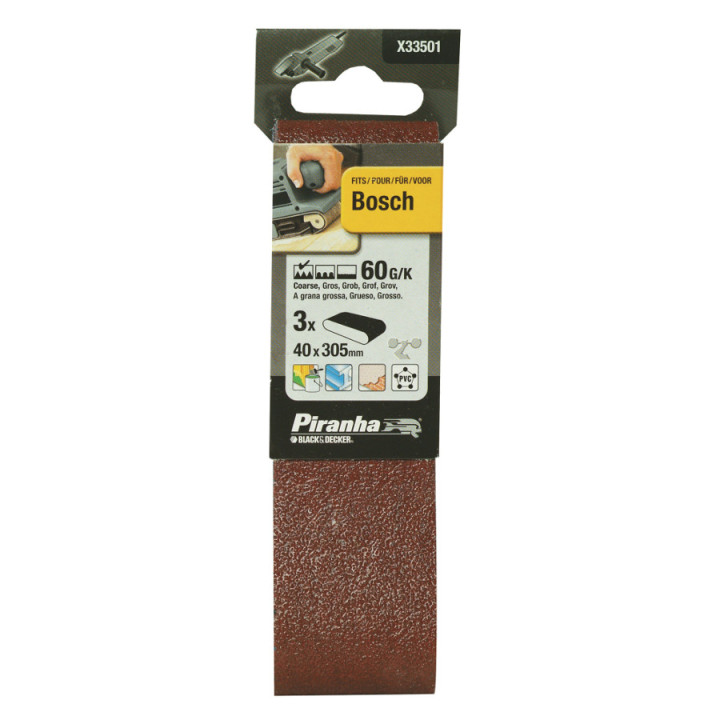 Tapes Abrasives 40x305mm 60G/K