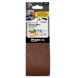 Tapes Abrasives 75x457mm 80G/K