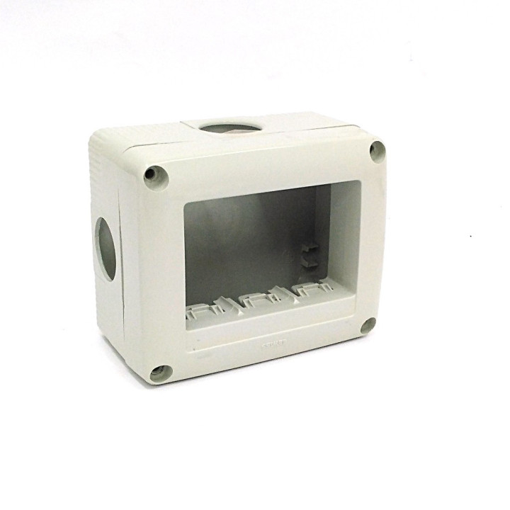 Gewiss GW27 - Custodia SERIE GW27 -25°C 3 Moduli - Grigio