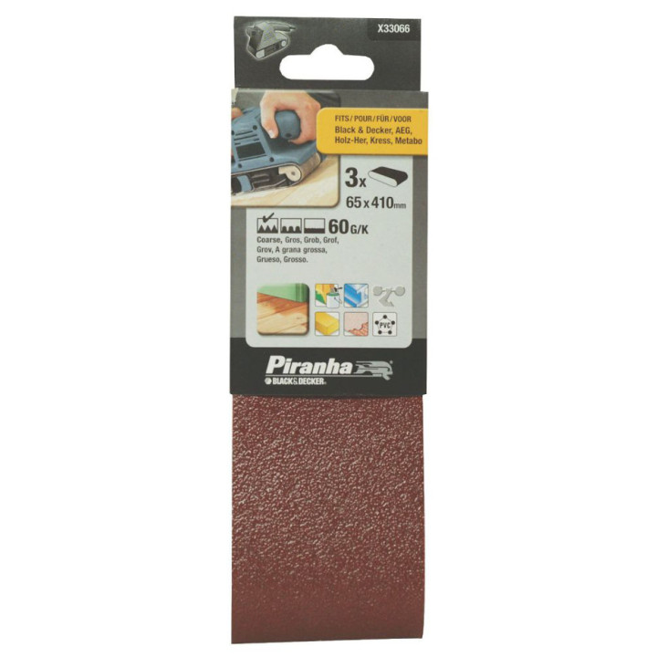 Tapes Abrasives 65x410mm 60G/K