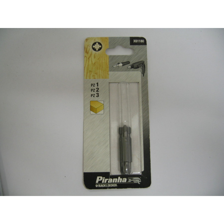 Piranha X61180 Inserto Croce da 50mm PZ 1-2-3 per Trapano ed Avvitatore