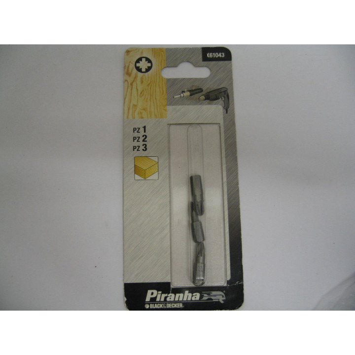 Insert Cross PZ 1-2-3 Drill and Screwdriver 25mm