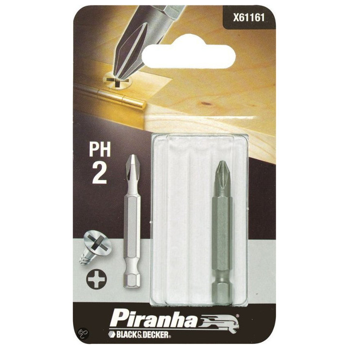 Piranha X61161 Inserto Croce da 50mm PH 2 per Trapano ed Avvitatore