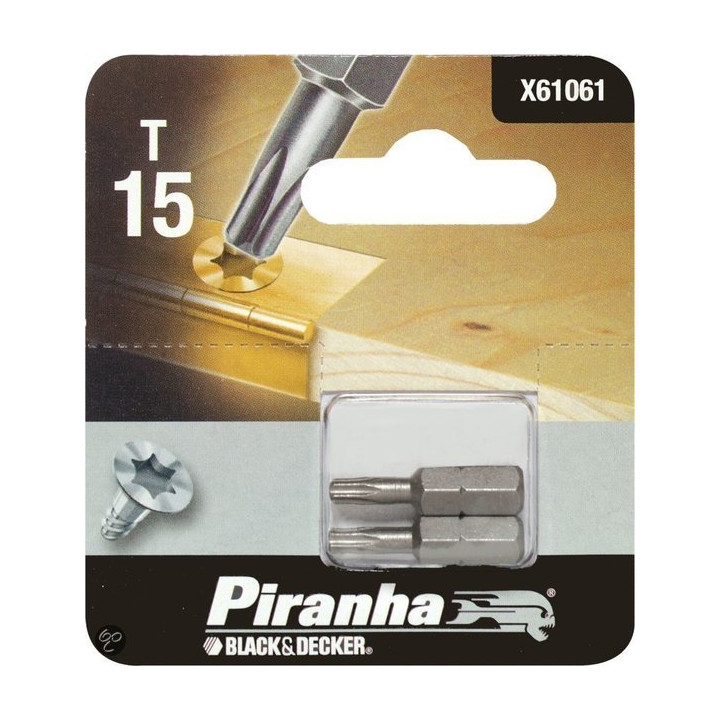 Piranha X61061 Inserto da 25mm TORX 15 per Trapano ed Avvitatore