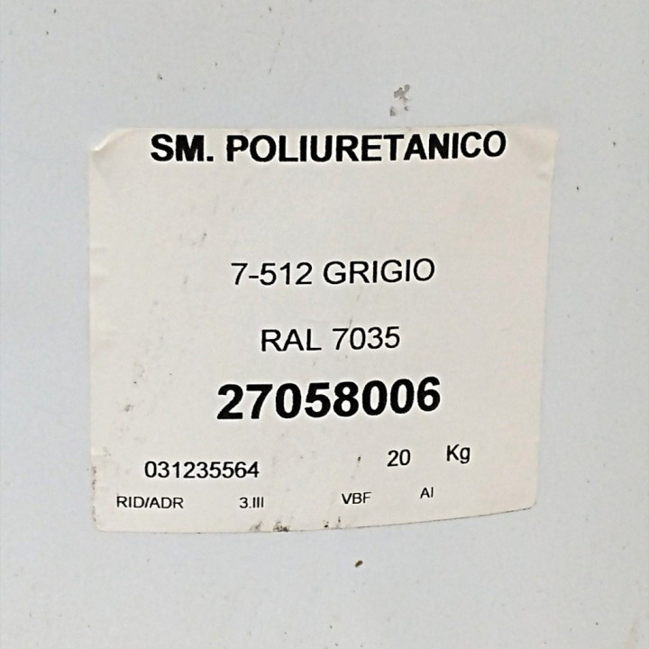 SELEMIX 27058006 - Smalto Poliuretanico 7-512 Grigio RAL 7035 - 20Kg