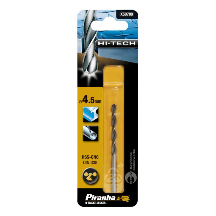 Tip Drill HI-TECH HSS-CNC Metal 4,5mm