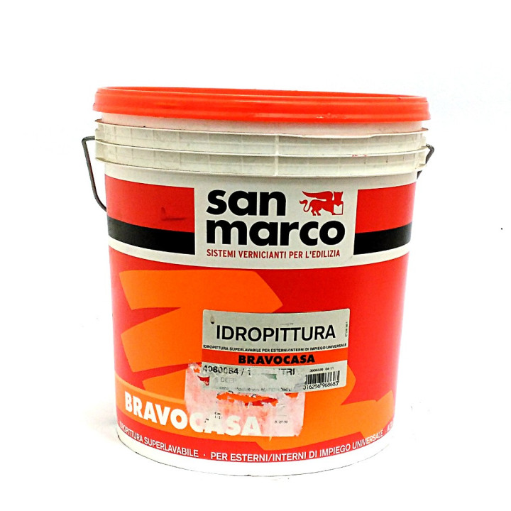 SAN MARCO 4080064 - Idropittura Superlavabile Universale - Base Deep - 14Lt